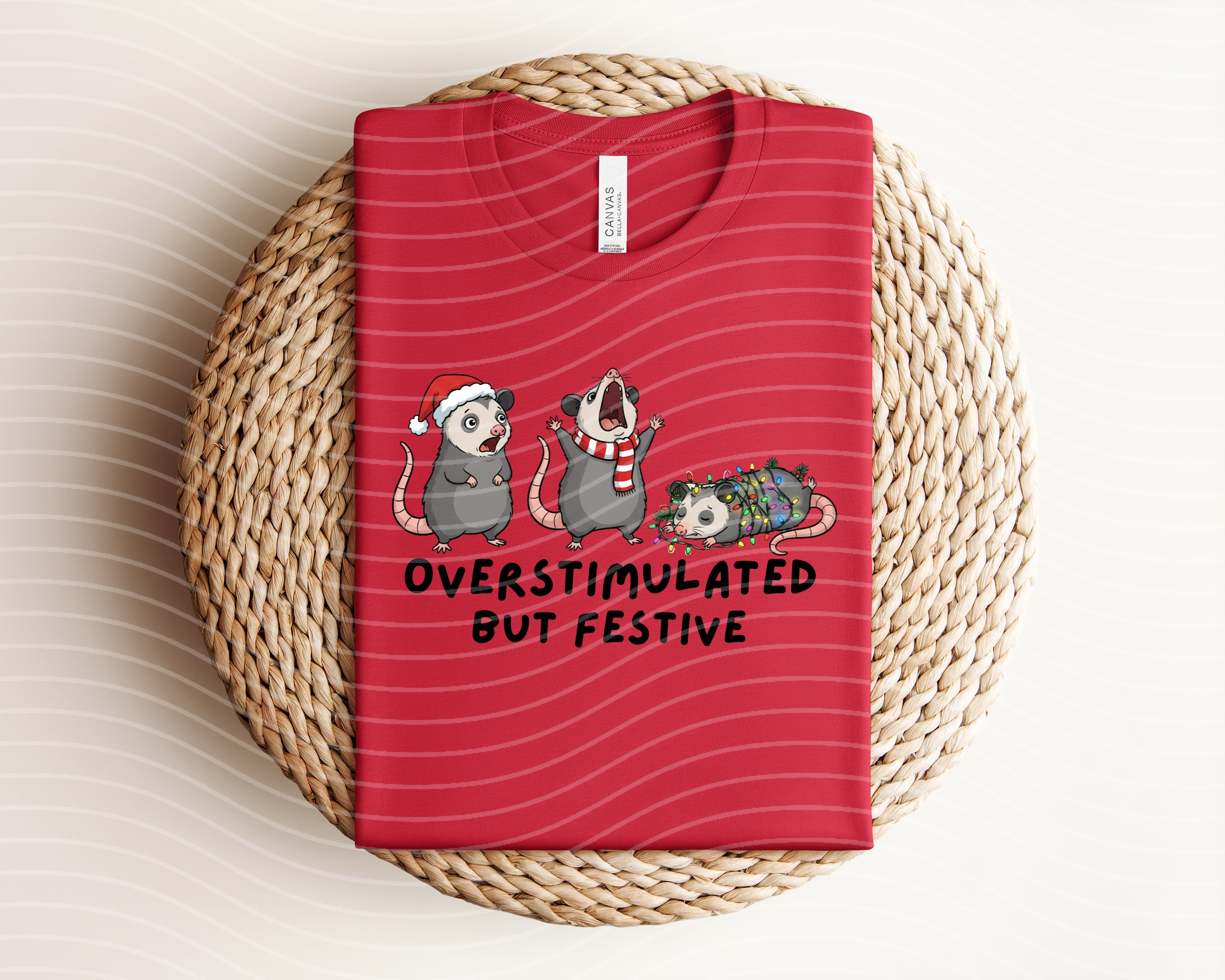 Overstimulated But Festive Graphic Tee