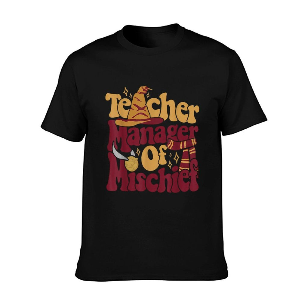 Magical Teacher Shirt Manager Of Mischief Teacher Gifts T-Shirt