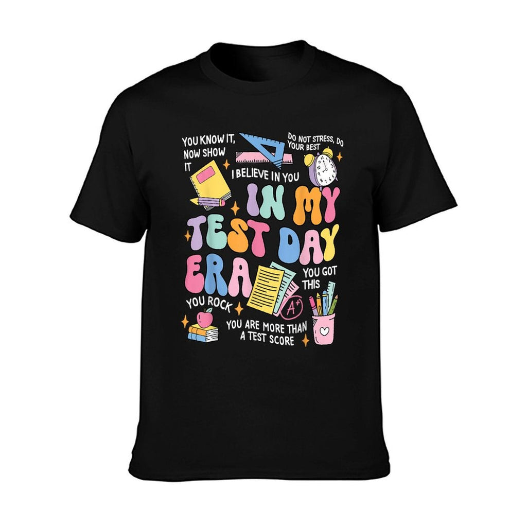 In My Test Day Era Retro Groovy Testing Day Teacher Student T-Shirt