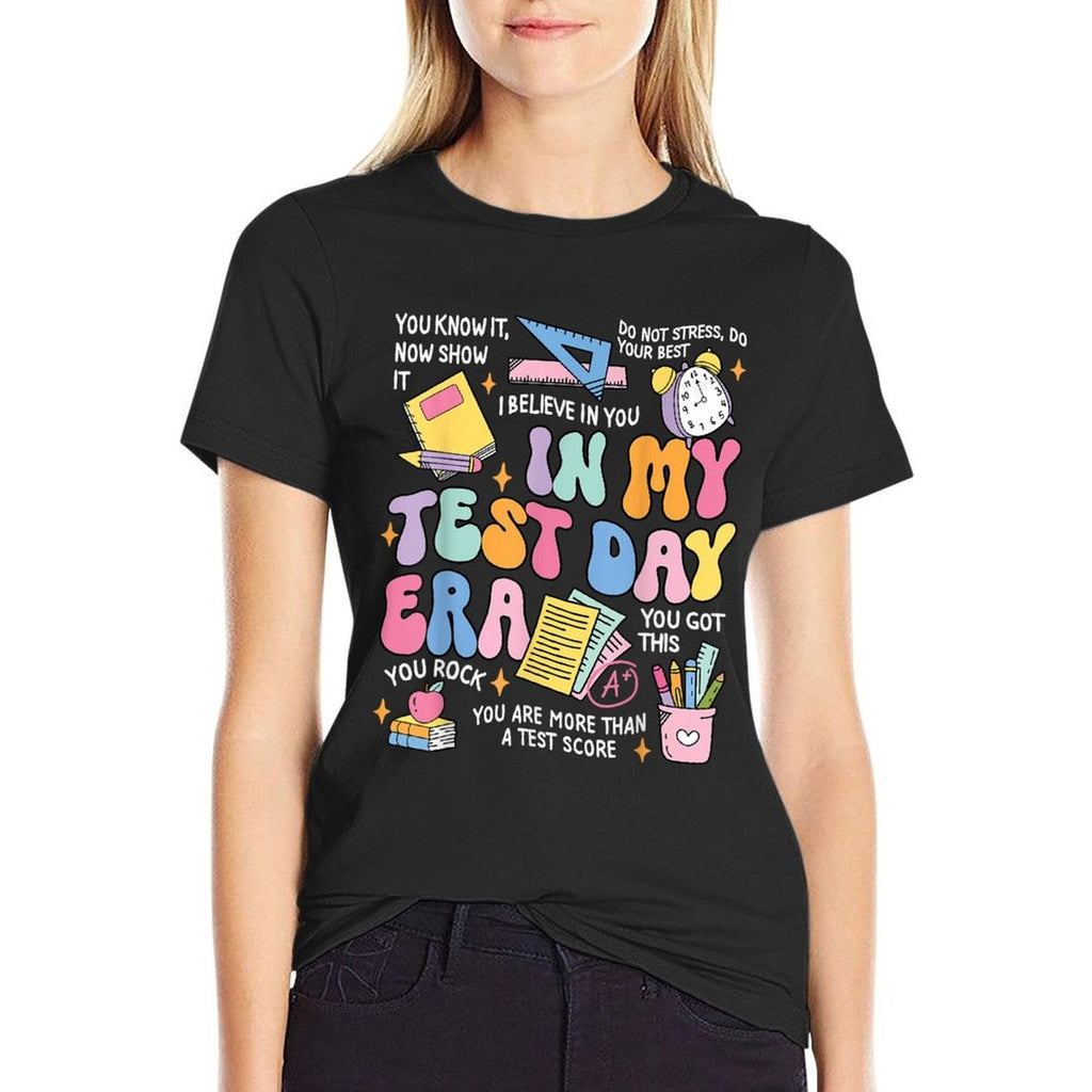 In My Test Day Era Retro Groovy Testing Day Teacher Student T-Shirt
