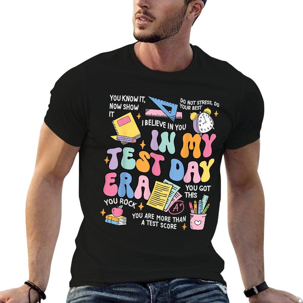 In My Test Day Era Retro Groovy Testing Day Teacher Student T-Shirt