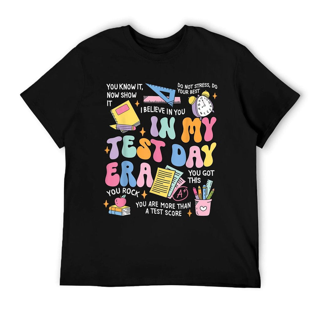 In My Test Day Era Retro Groovy Testing Day Teacher Student T-Shirt