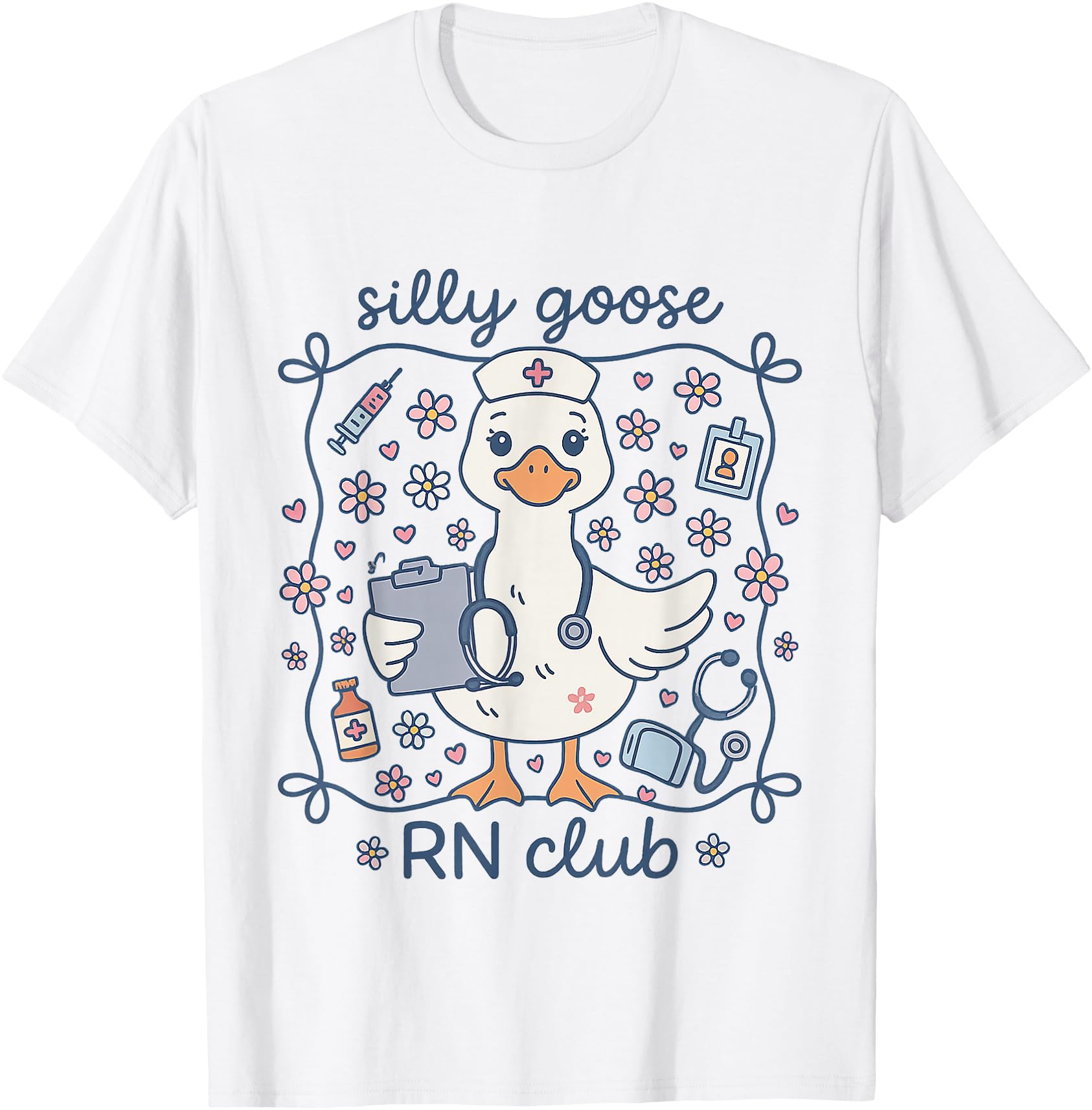 Funny Silly Goose RN Club Registered Nurse