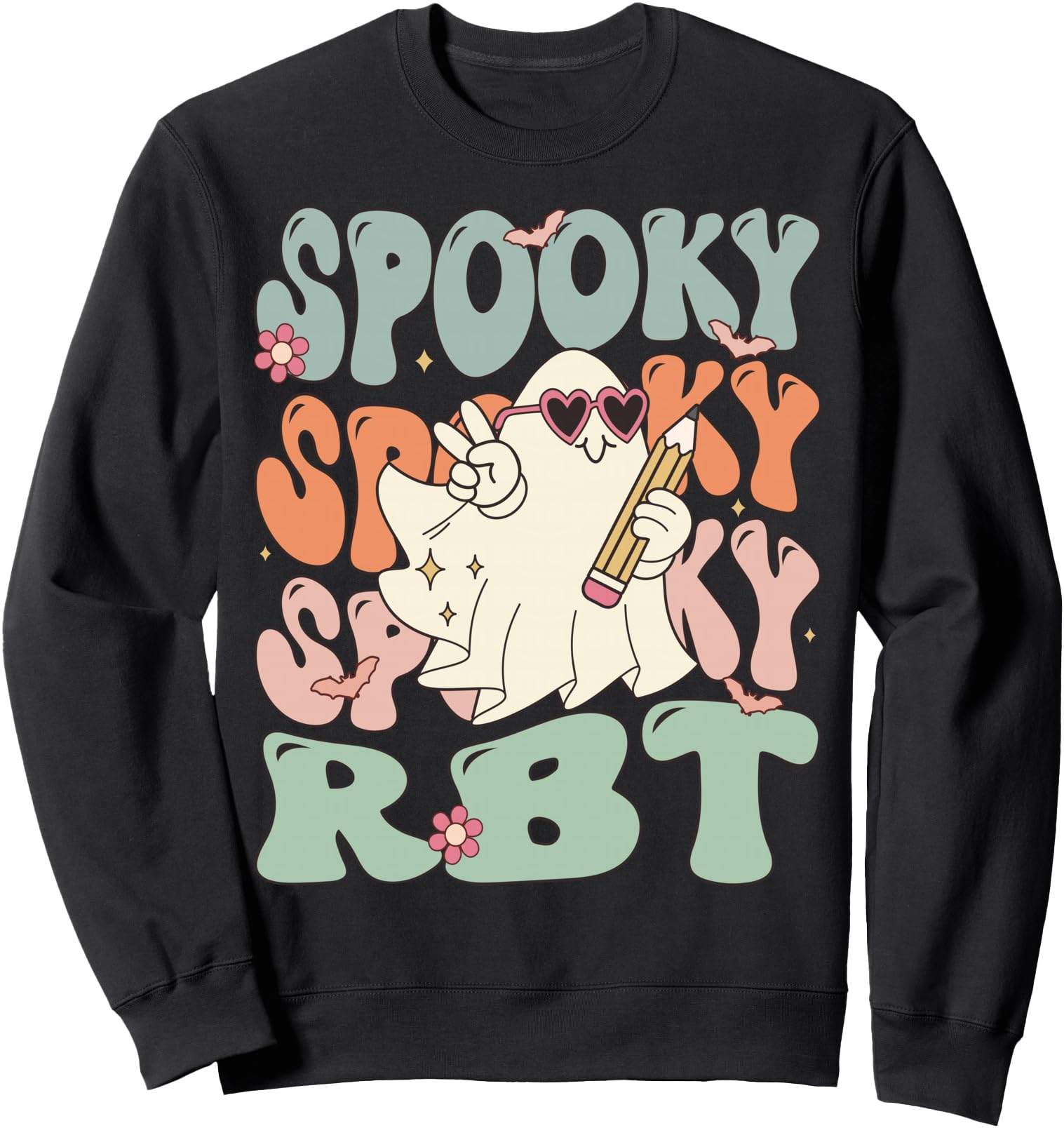 Spooky RBT Funny Halloween Registered Behavior Technician Sweatshirt
