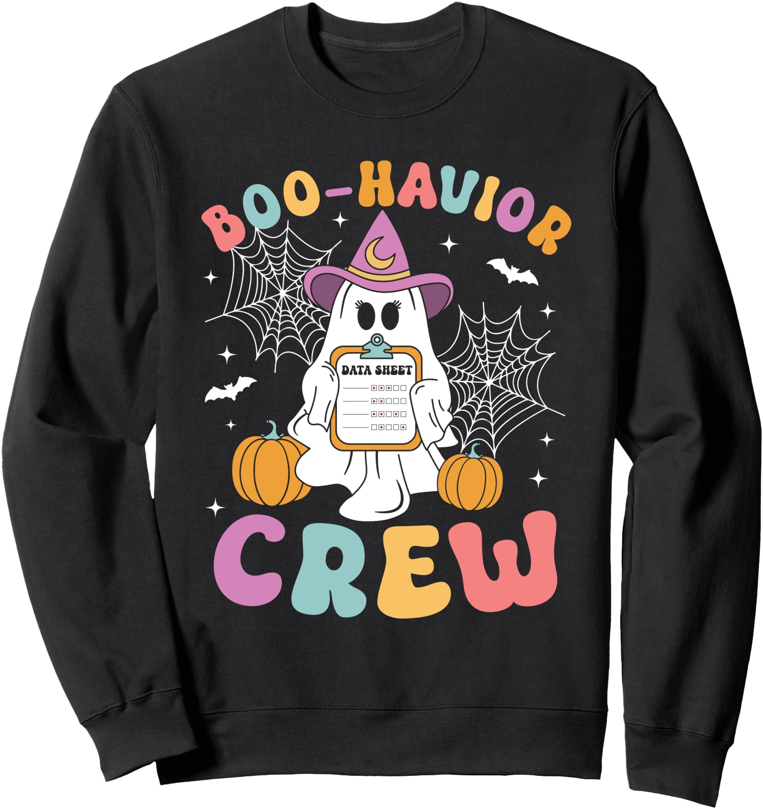 Retro Boo-Havior Crew Behavior Analyst Halloween ABA RBT Sweatshirt