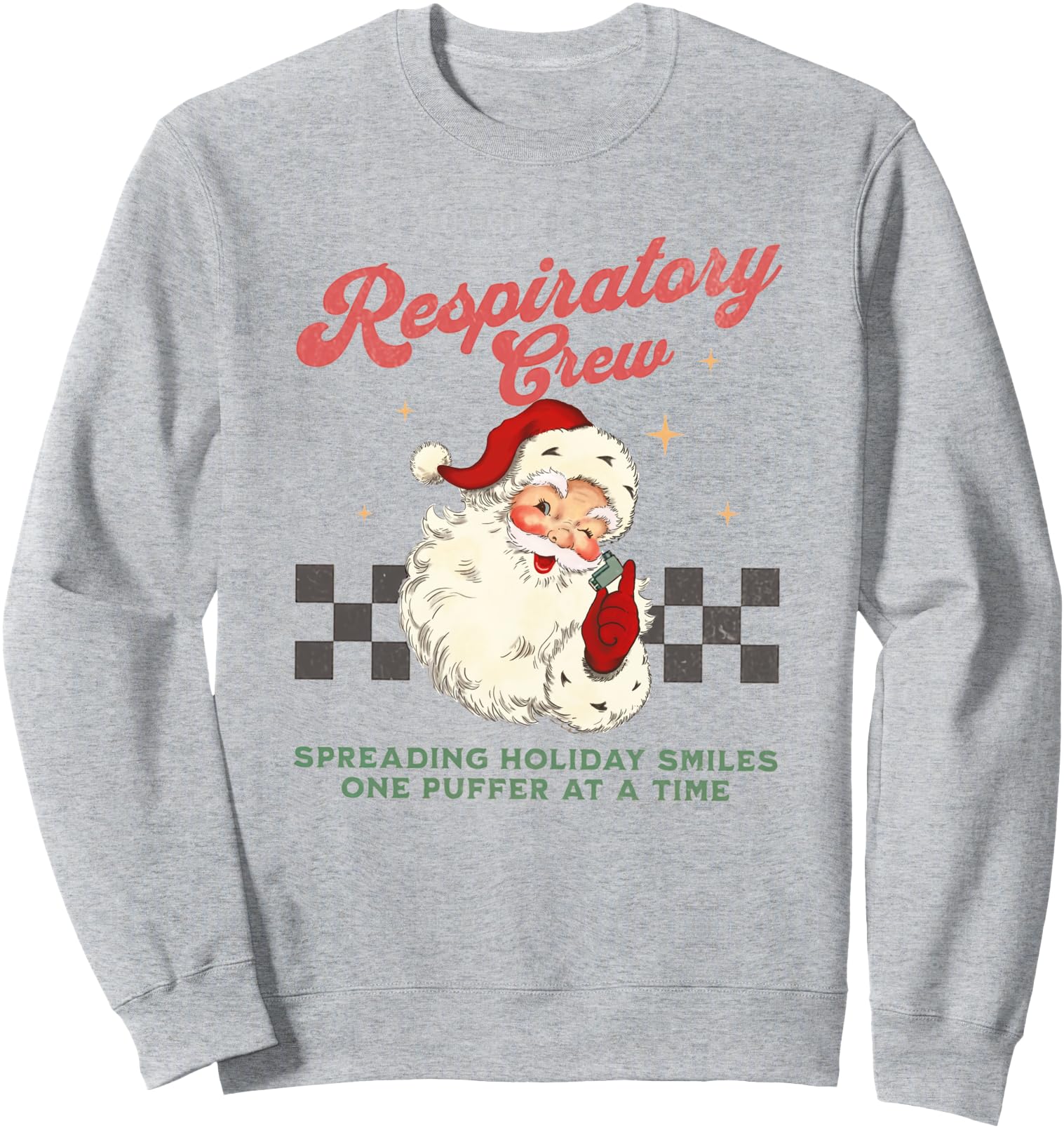 Women Respiratory Therapy Team RT Vintage Santa Christmas Sweatshirt