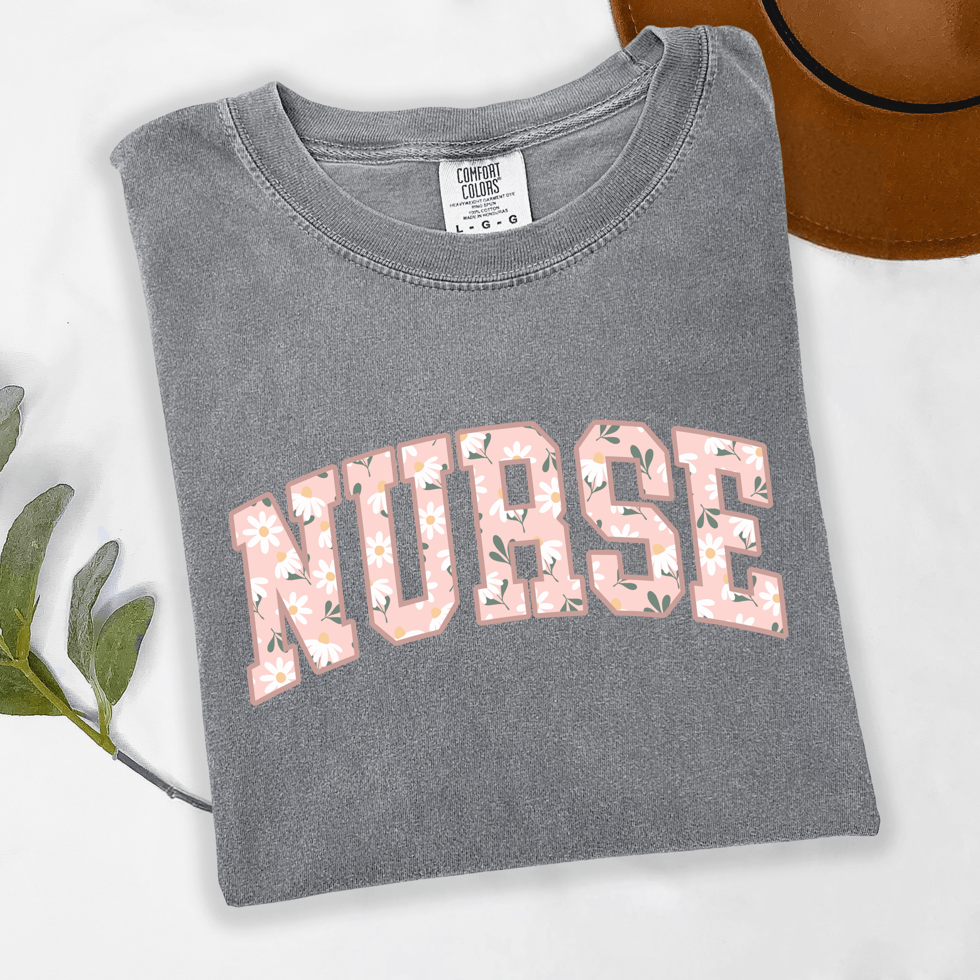 Nurse Floral Graphic Tee or Sweatshirt