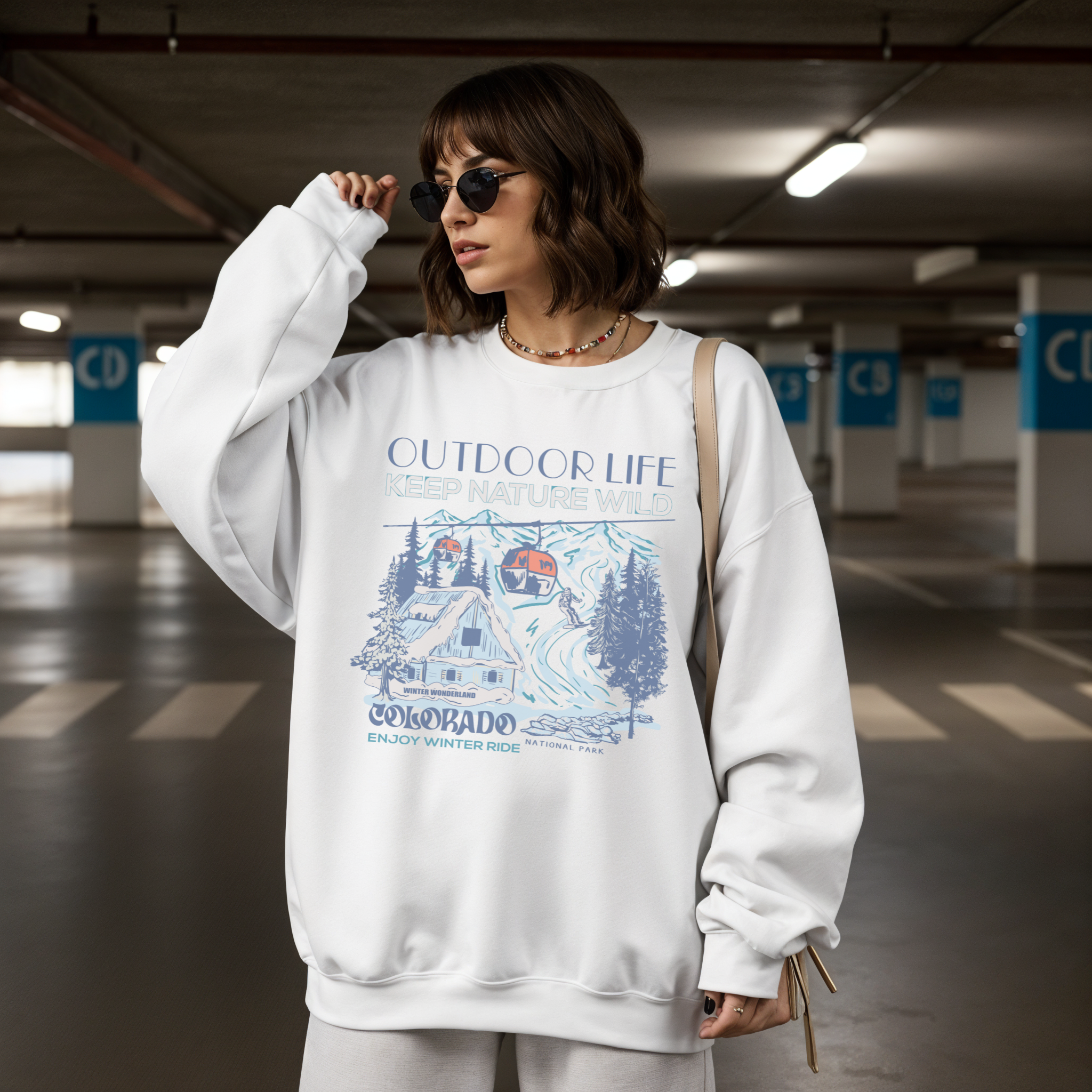 Colorado Winter Wonderland Crewneck Sweatshirt