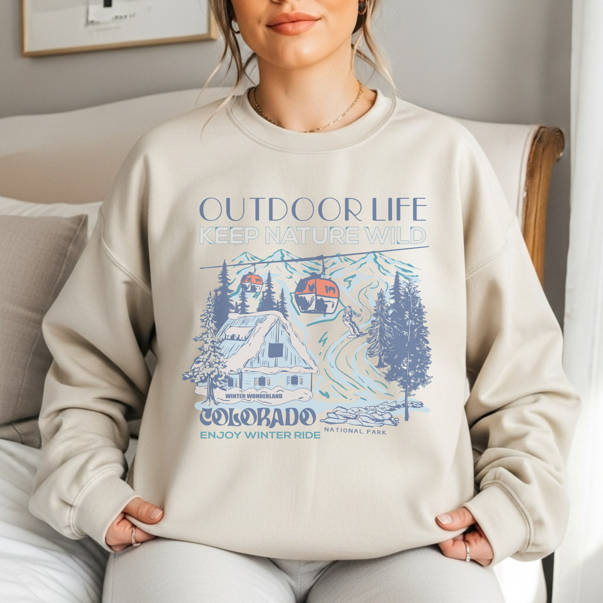 Colorado Winter Wonderland Crewneck Sweatshirt