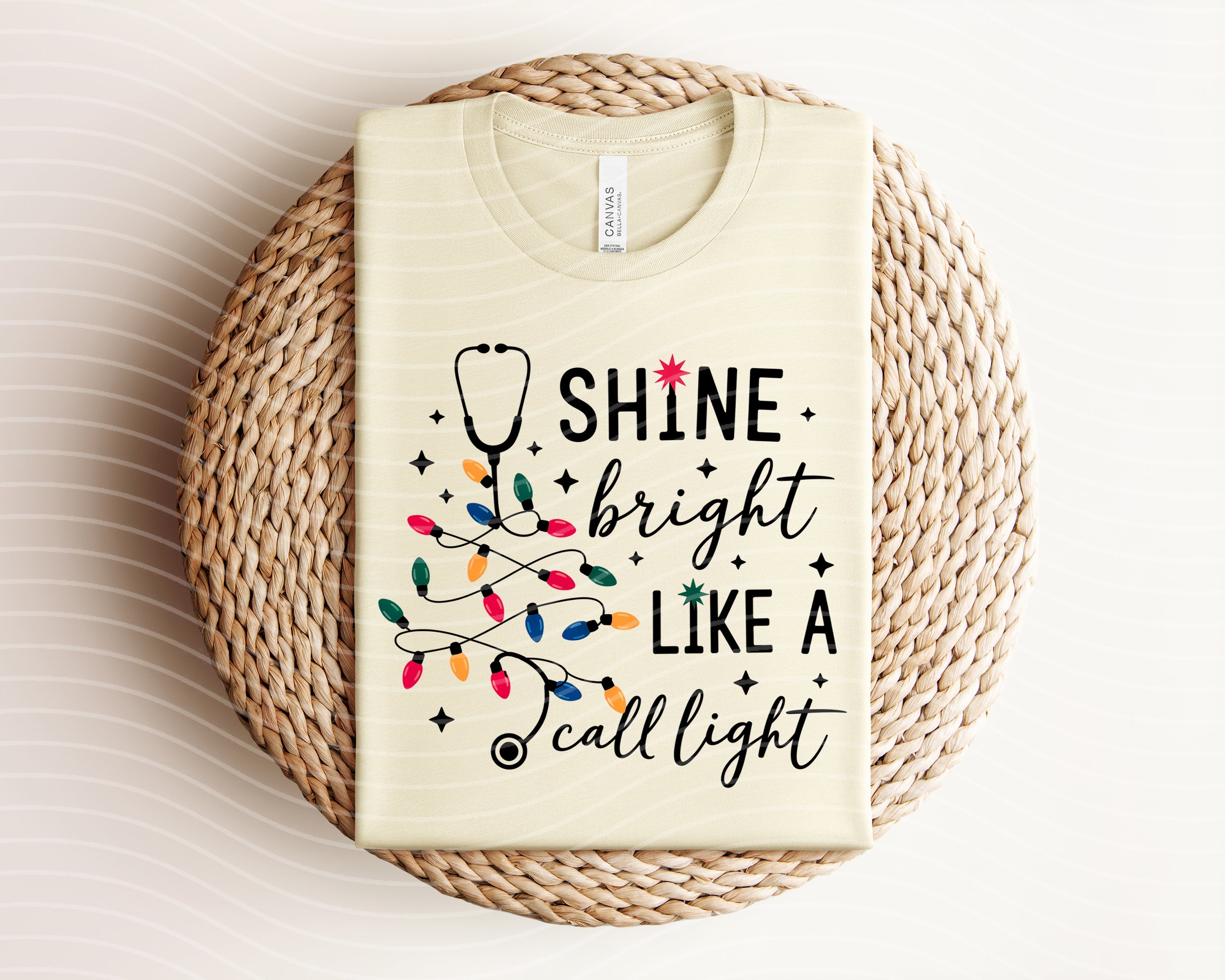 Shine Bright Like a Call Light Graphic Tee