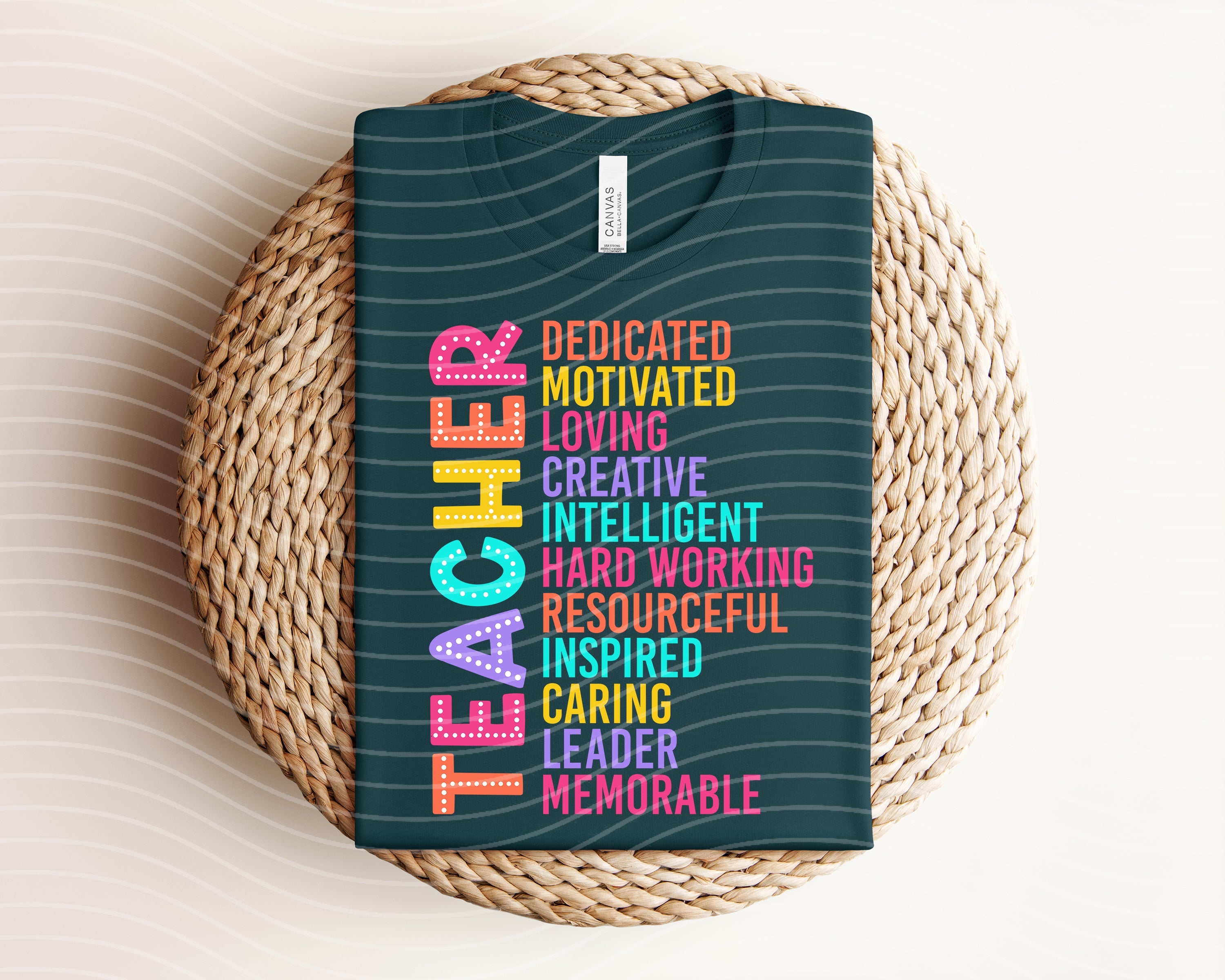 Teacher Words Graphic Tee