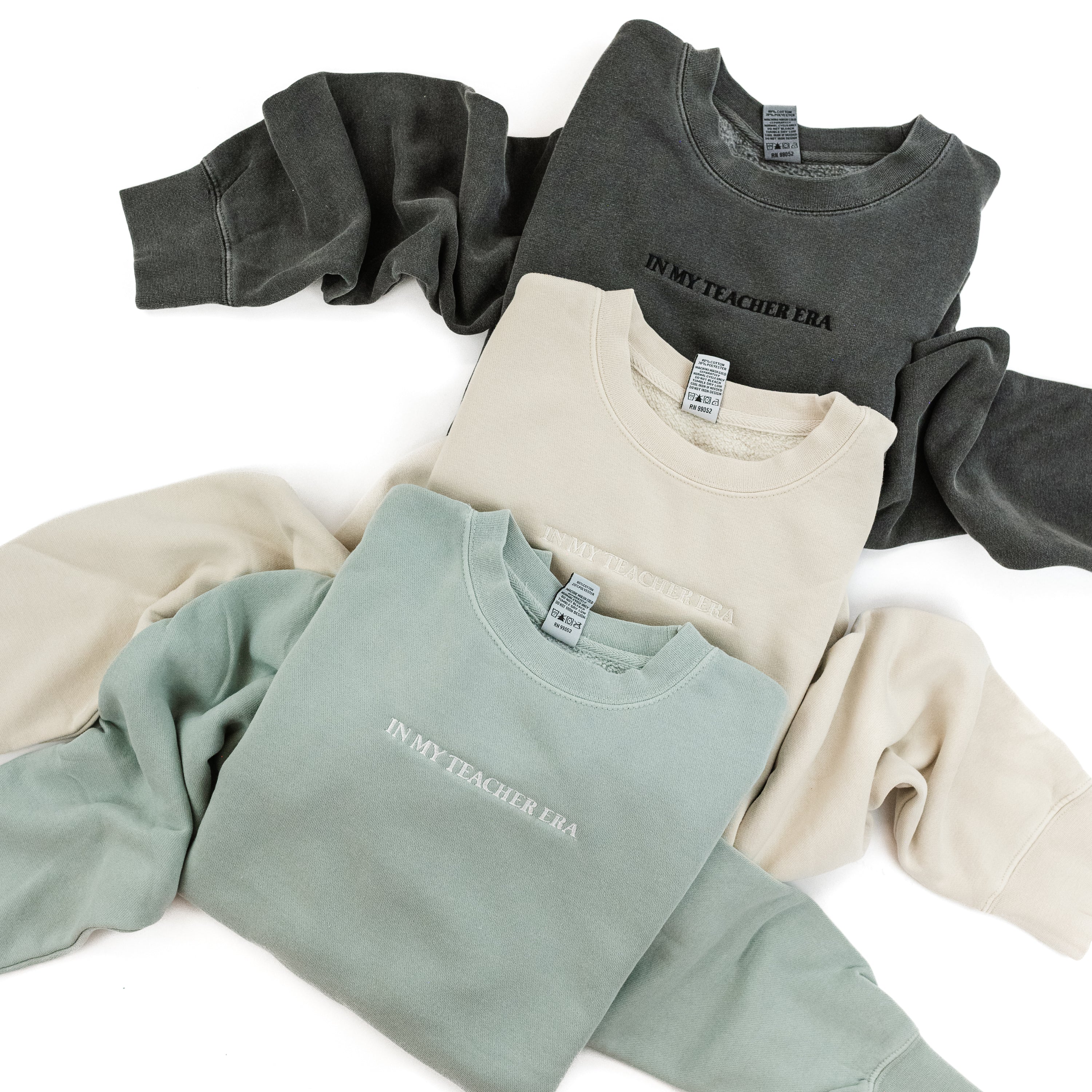 Embroidered PIGMENT Crewneck - In My Teacher Era