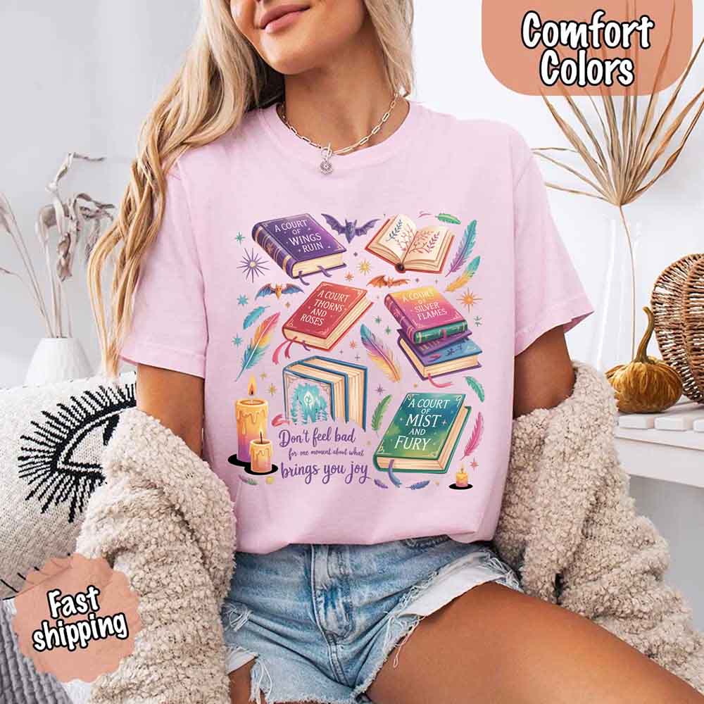 Velaris Book Lover Tee – Comfort Colors Bat Boys SJM Gift