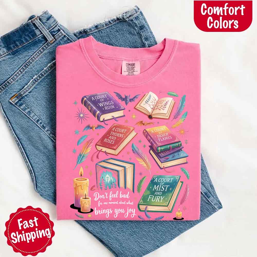 Velaris Book Lover Tee – Comfort Colors Bat Boys SJM Gift