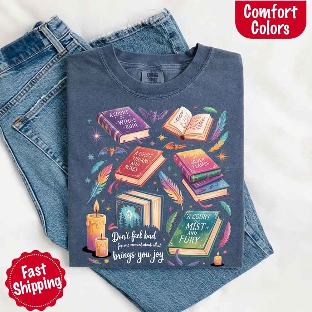 Velaris Book Lover Tee – Comfort Colors Bat Boys SJM Gift