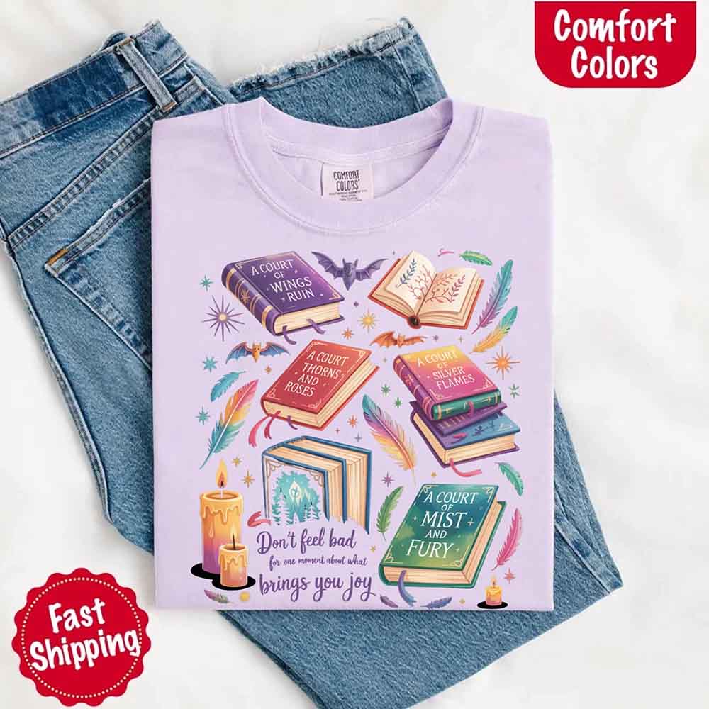 Velaris Book Lover Tee – Comfort Colors Bat Boys SJM Gift