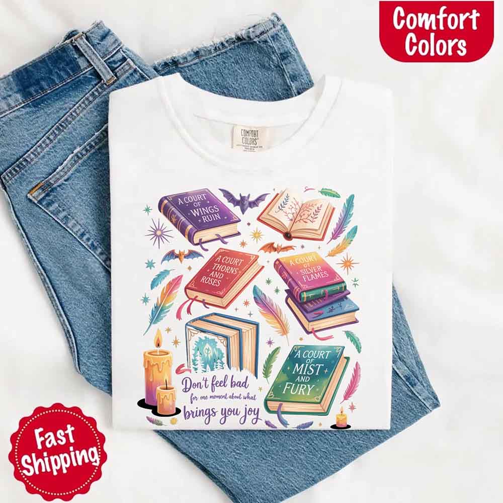 Velaris Book Lover Tee – Comfort Colors Bat Boys SJM Gift