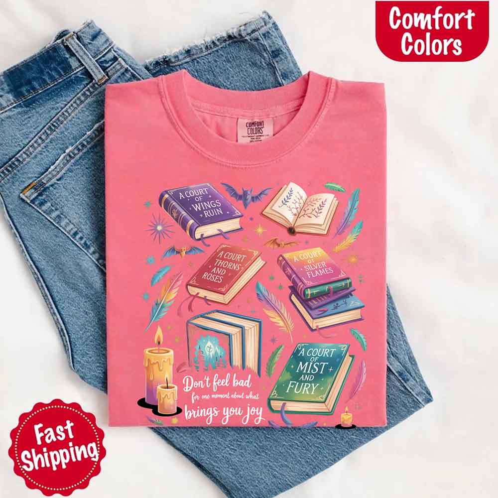 Velaris Book Lover Tee – Comfort Colors Bat Boys SJM Gift