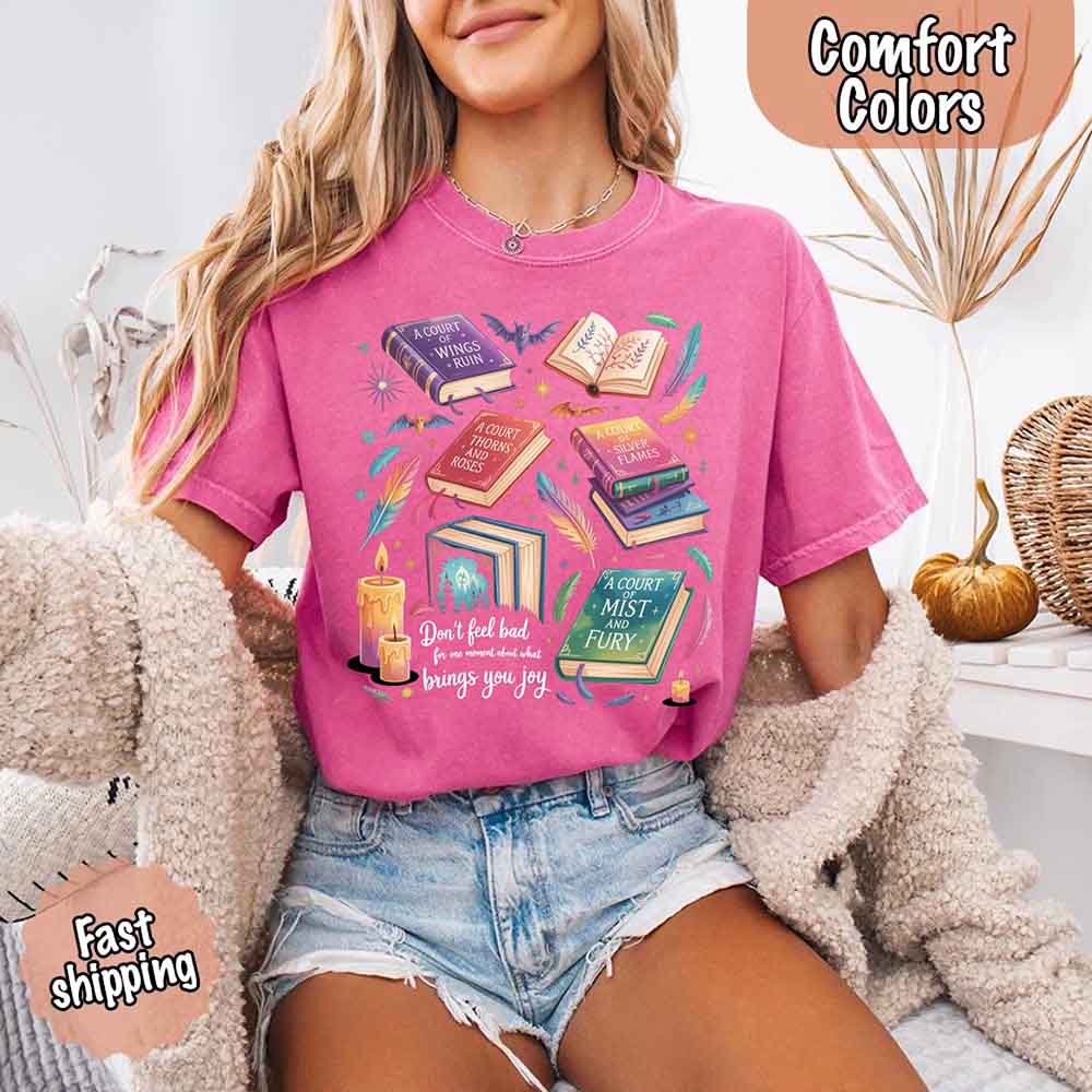 Velaris Book Lover Tee – Comfort Colors Bat Boys SJM Gift