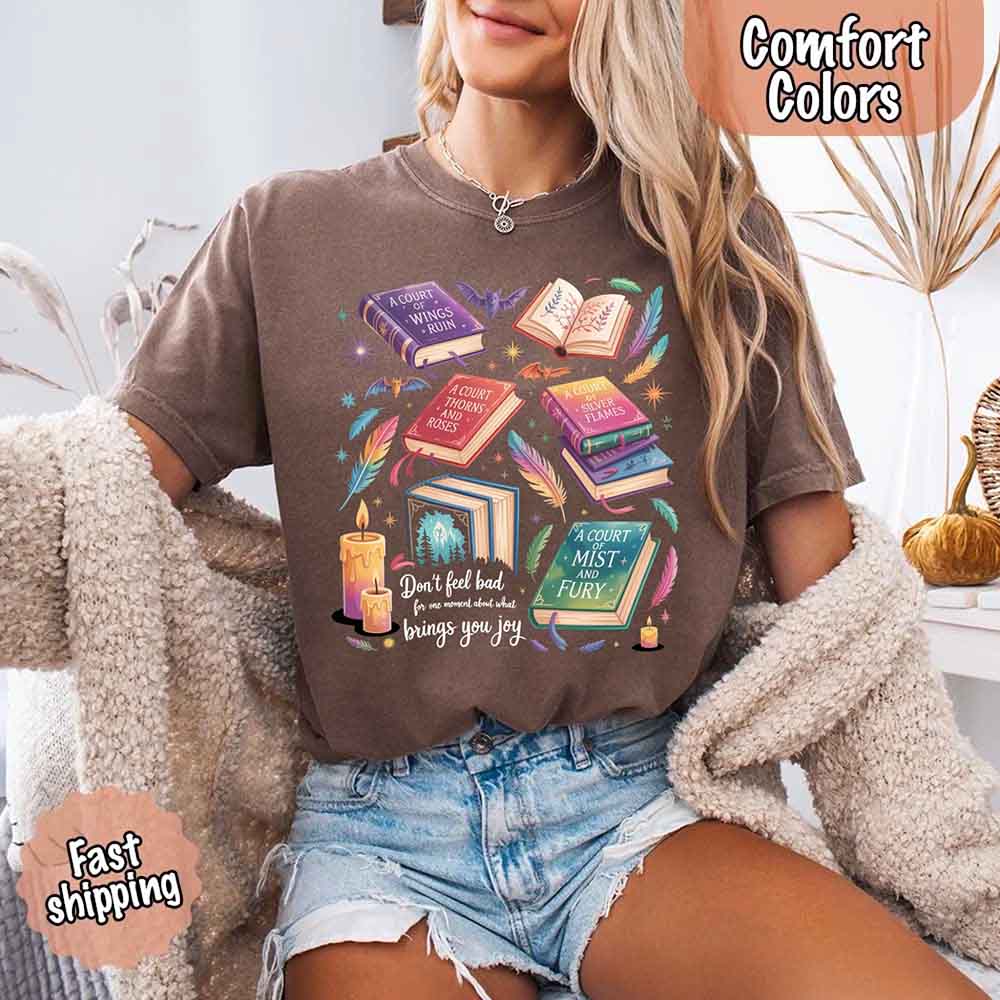 Velaris Book Lover Tee – Comfort Colors Bat Boys SJM Gift