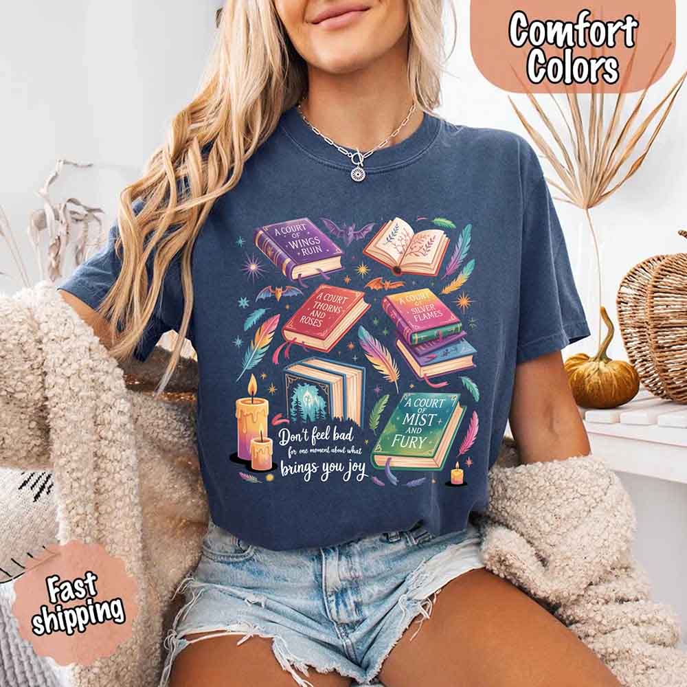 Velaris Book Lover Tee – Comfort Colors Bat Boys SJM Gift