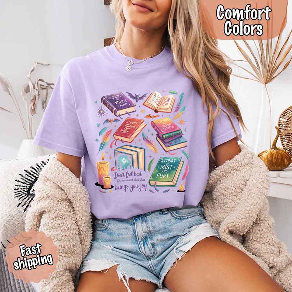 Velaris Book Lover Tee – Comfort Colors Bat Boys SJM Gift