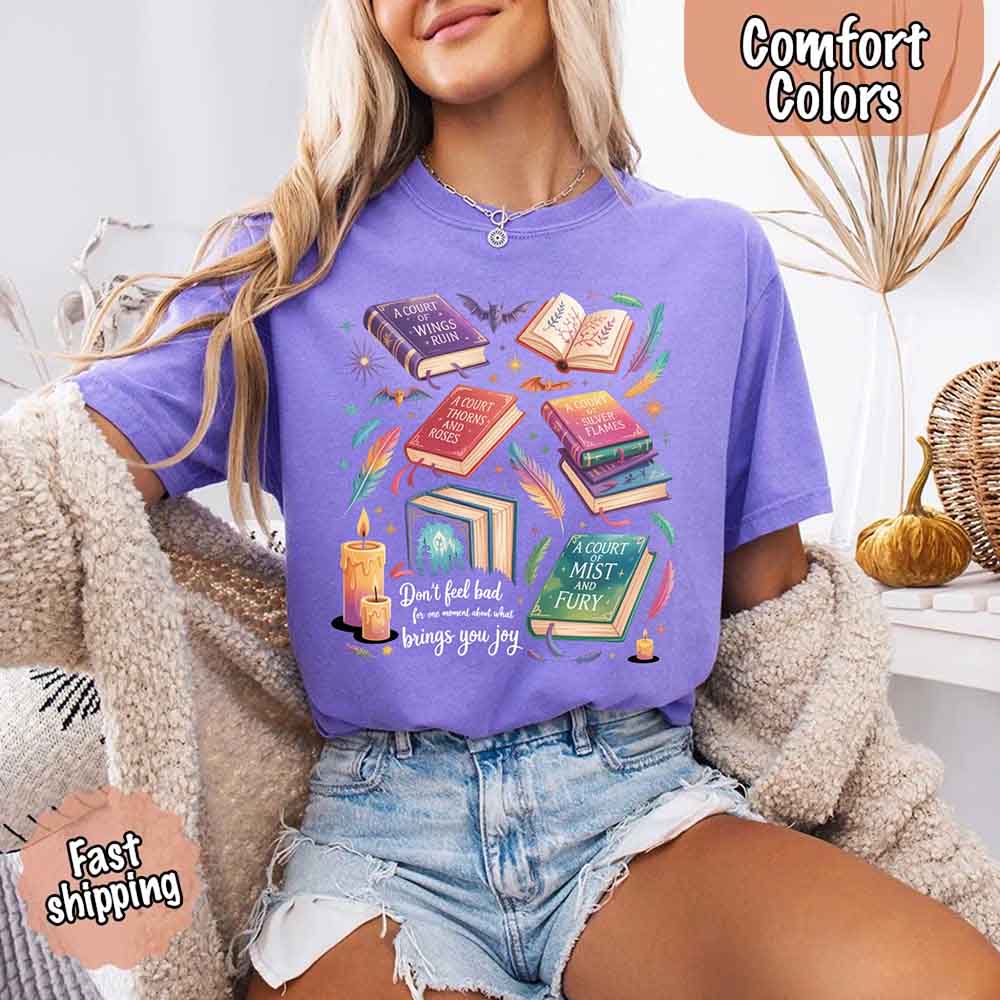 Velaris Book Lover Tee – Comfort Colors Bat Boys SJM Gift