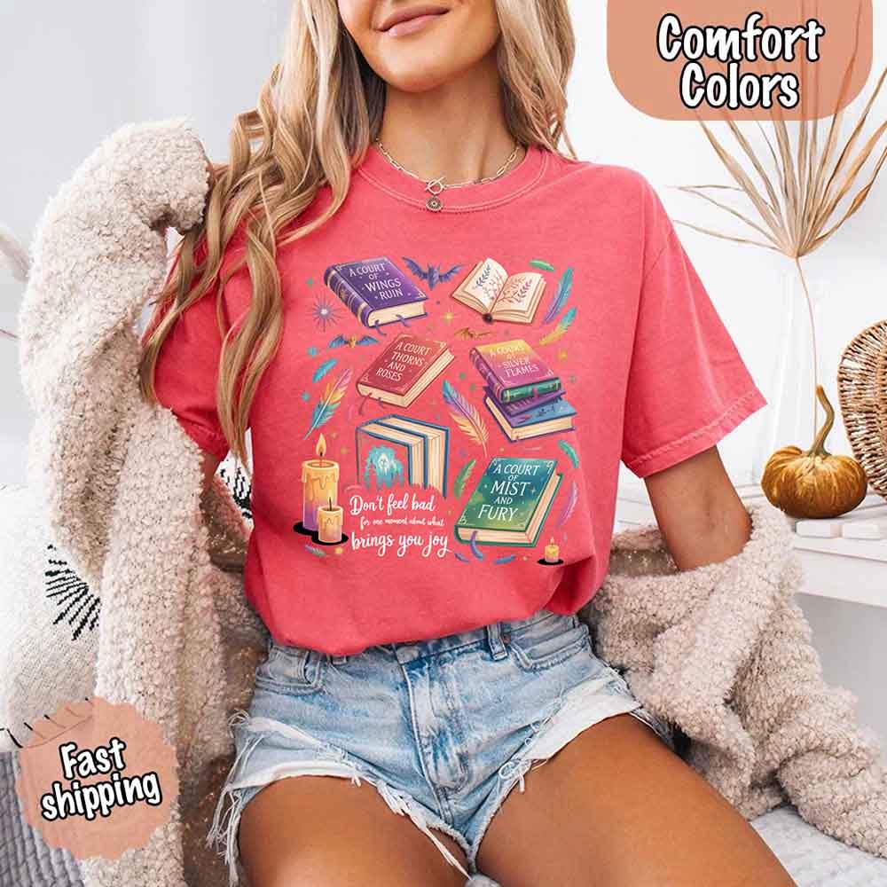Velaris Book Lover Tee – Comfort Colors Bat Boys SJM Gift