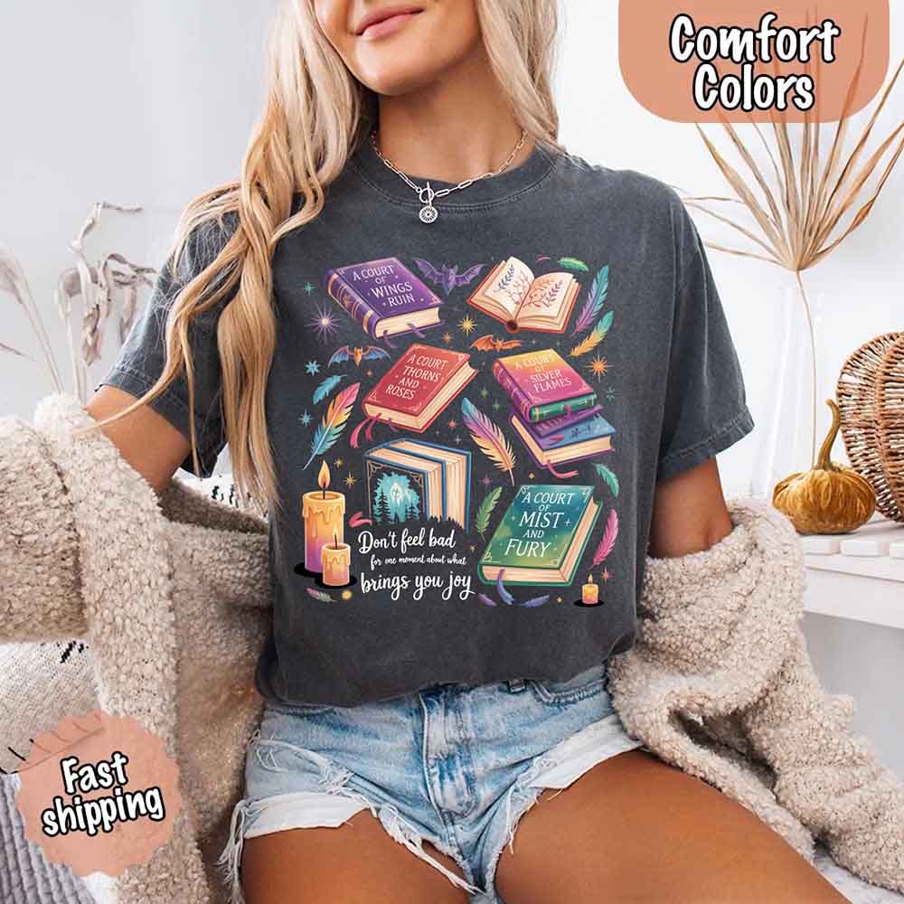 Velaris Book Lover Tee – Comfort Colors Bat Boys SJM Gift