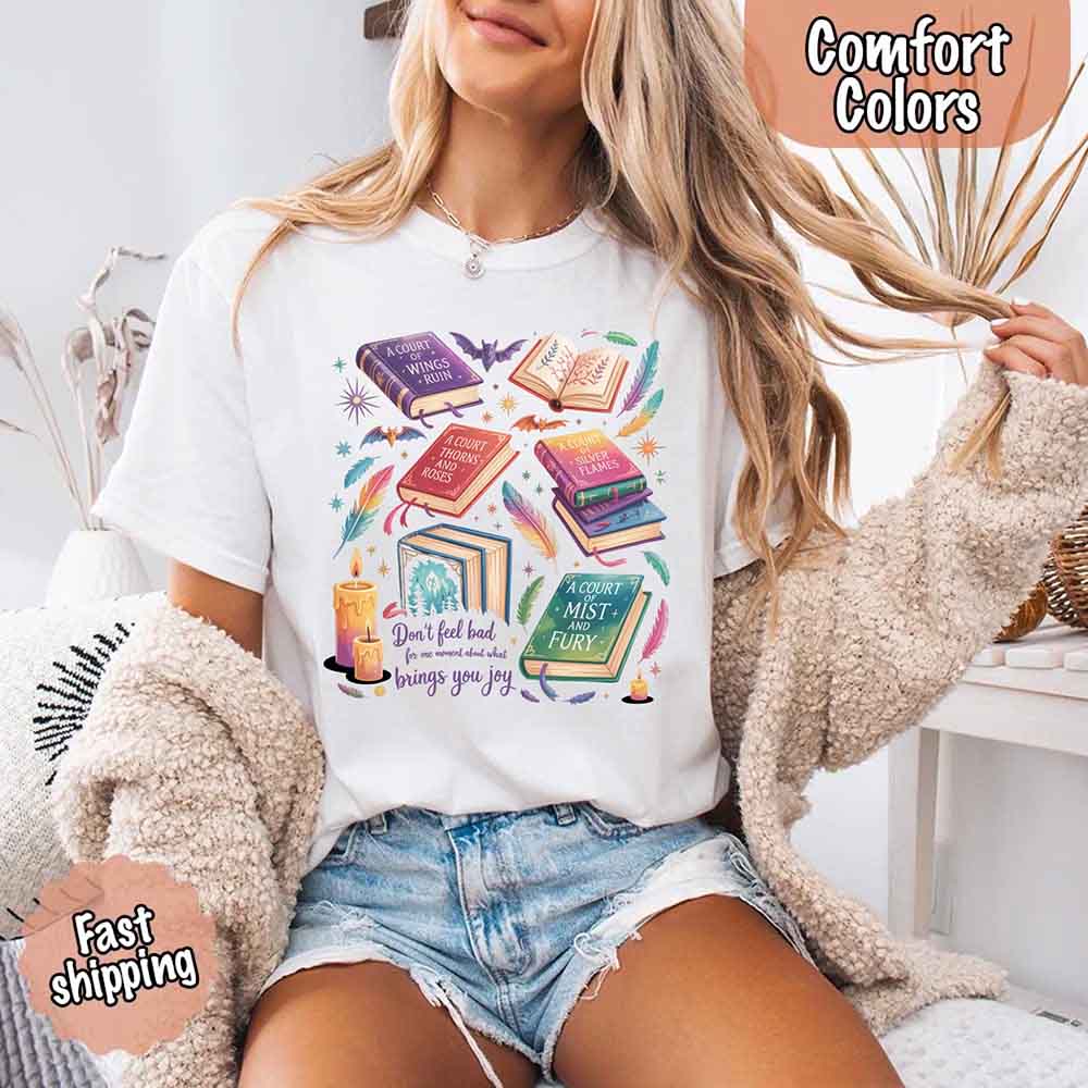 Velaris Book Lover Tee – Comfort Colors Bat Boys SJM Gift