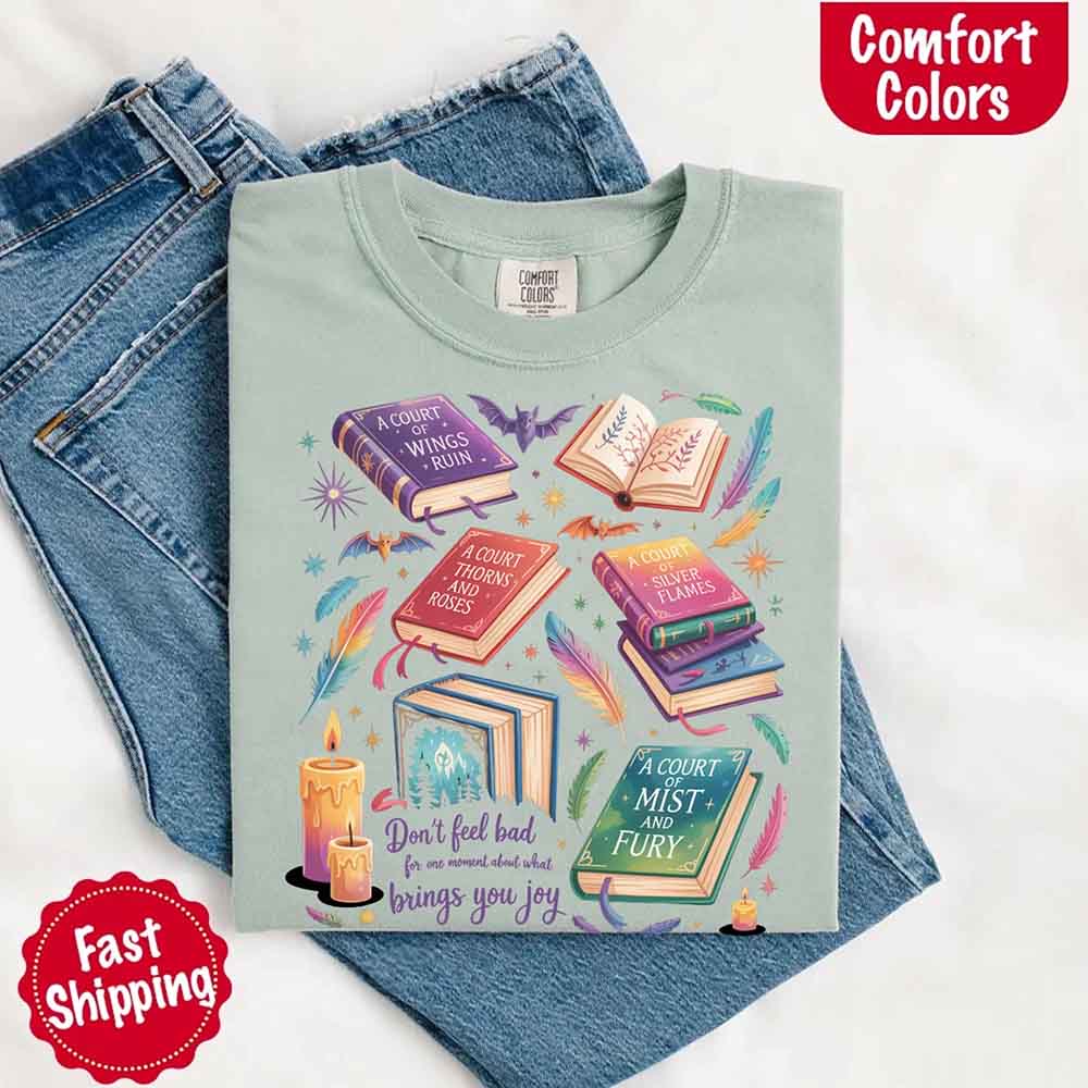 Velaris Book Lover Tee – Comfort Colors Bat Boys SJM Gift