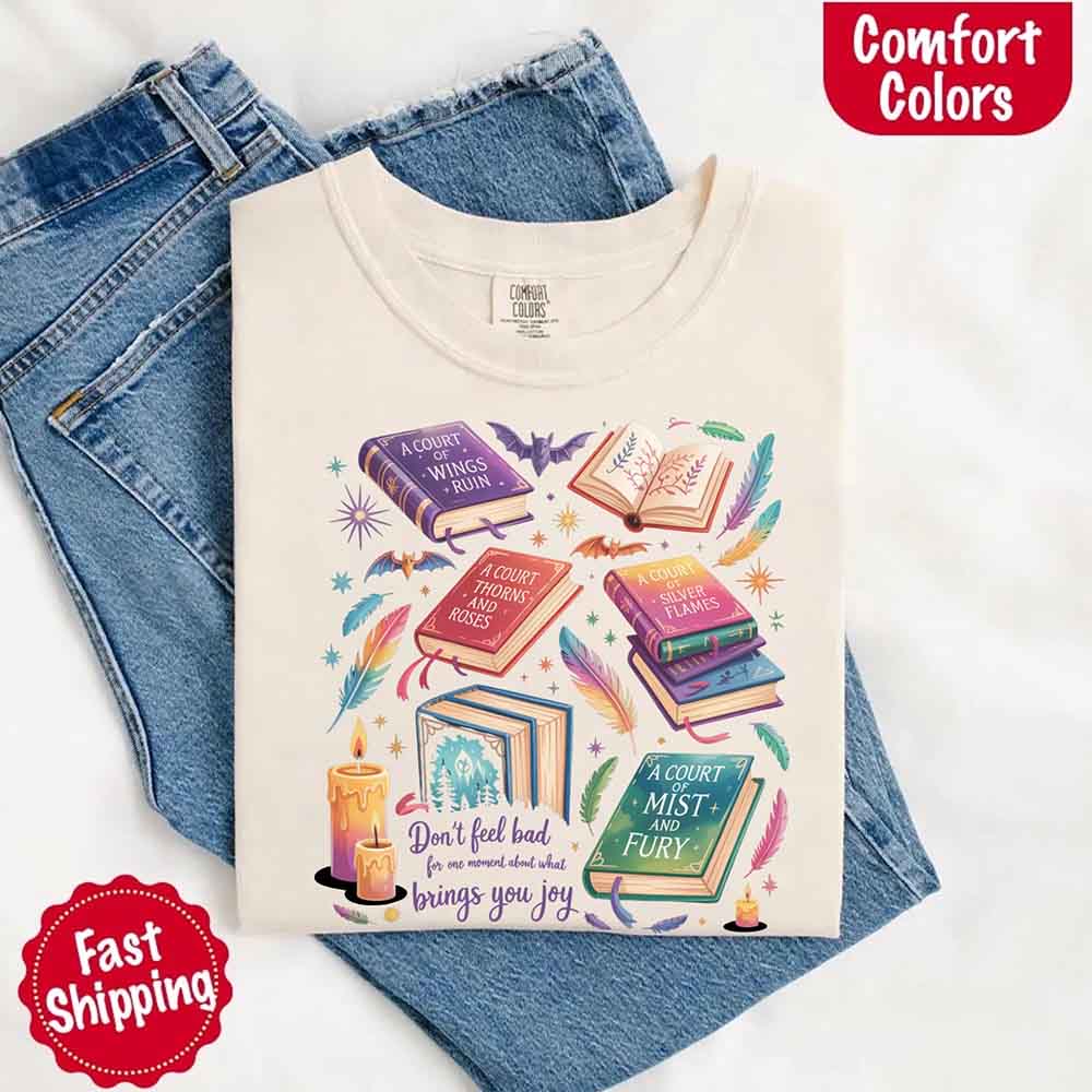 Velaris Book Lover Tee – Comfort Colors Bat Boys SJM Gift