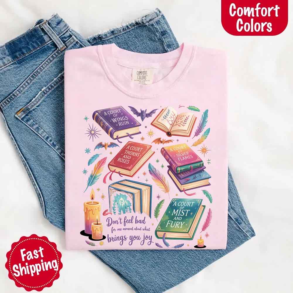 Velaris Book Lover Tee – Comfort Colors Bat Boys SJM Gift