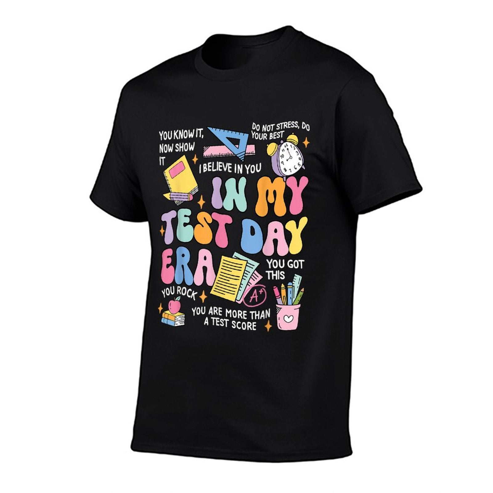 In My Test Day Era Retro Groovy Testing Day Teacher Student T-Shirt
