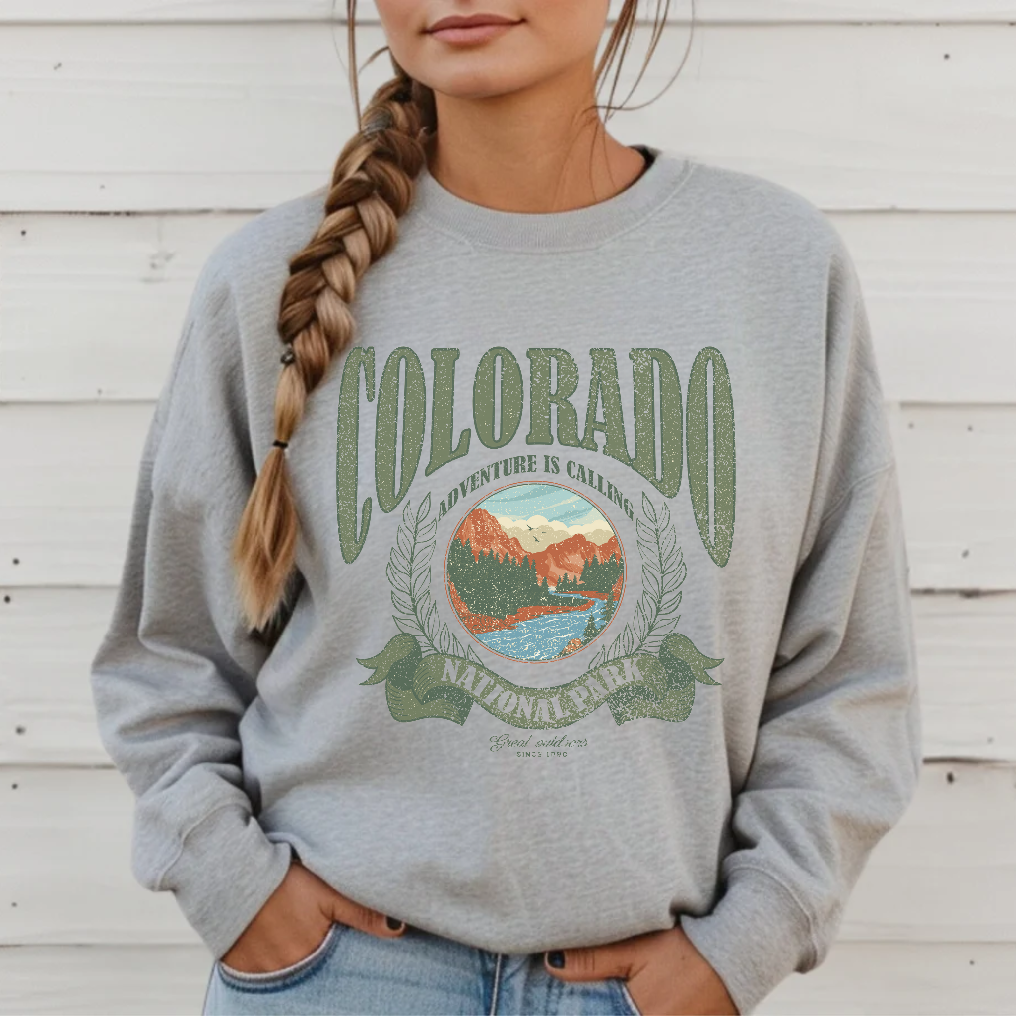 Colorado National Park Crewneck Sweatshirt